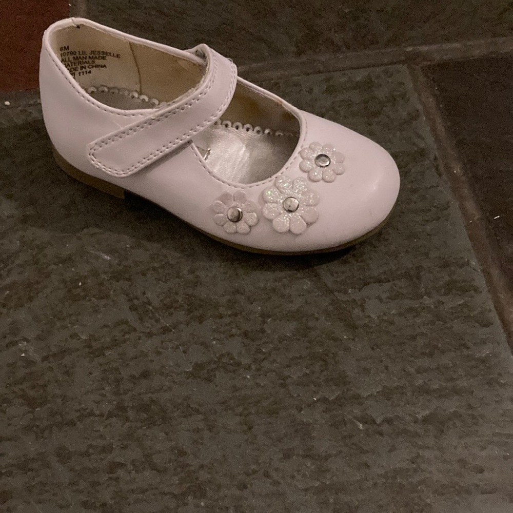 Rachel Shoes White Floral Shoes